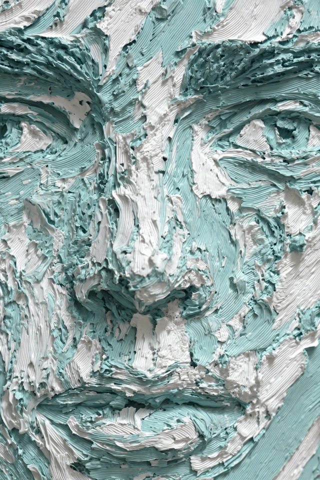 Azure Impasto Visage - Image 1