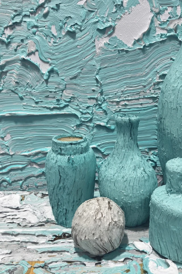Azure Impasto Visage - Image 3