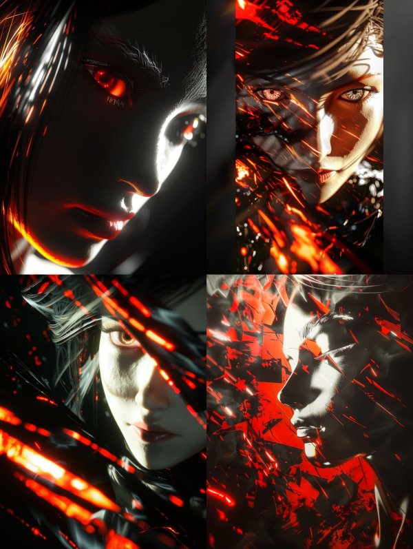 Crimson Shadows of the Digital Soul