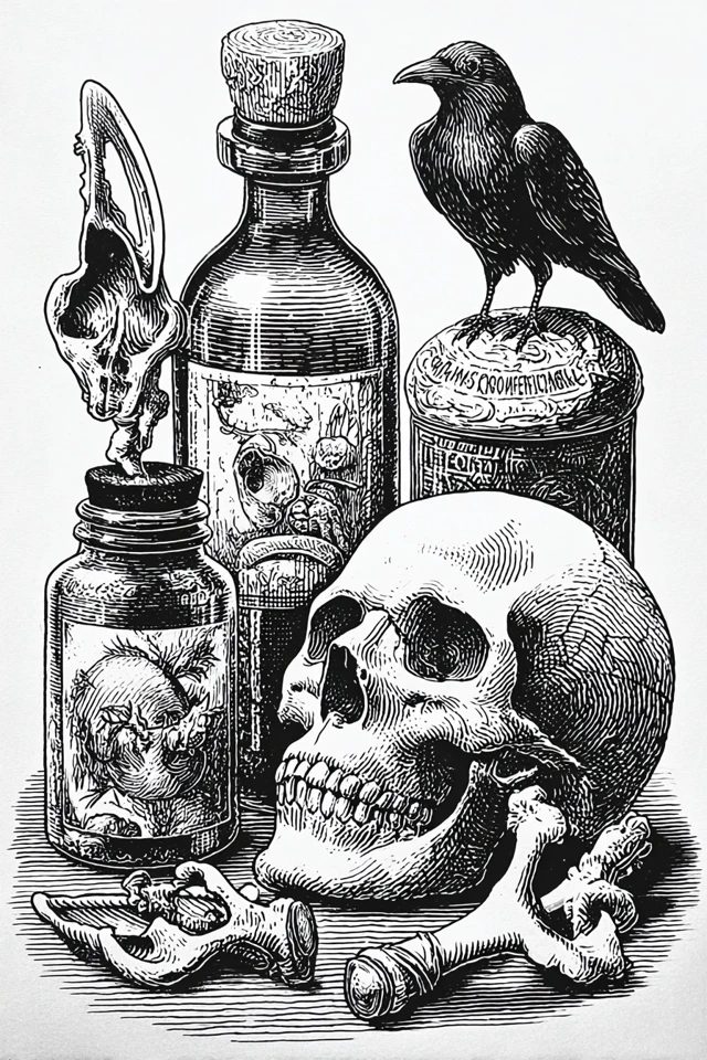Ink Surrealist Portrait - Image 3