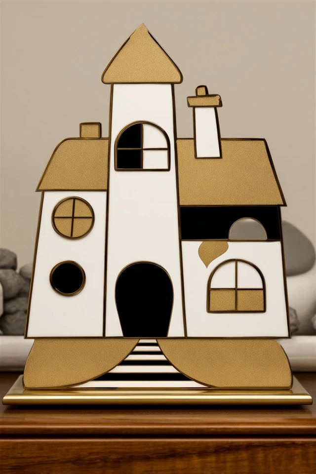 Golden Geometric Gaze - Image 6