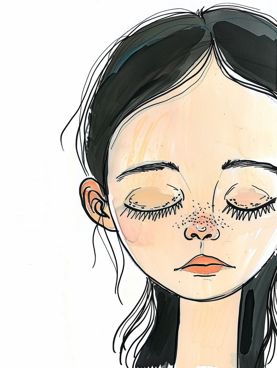 Melancholic Hand Drawn Character Studies - Image 2