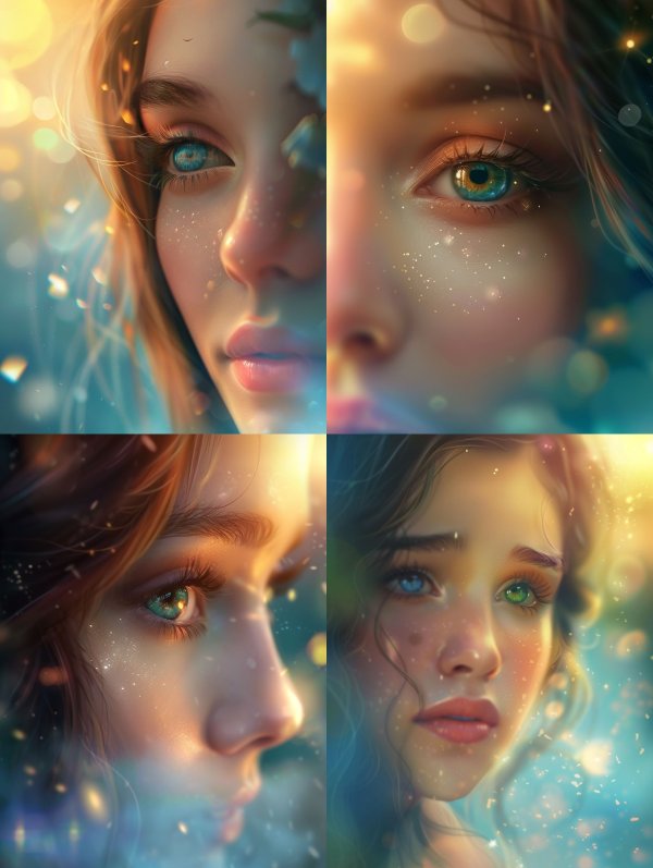 Ethereal Gaze of a Mystical Maiden