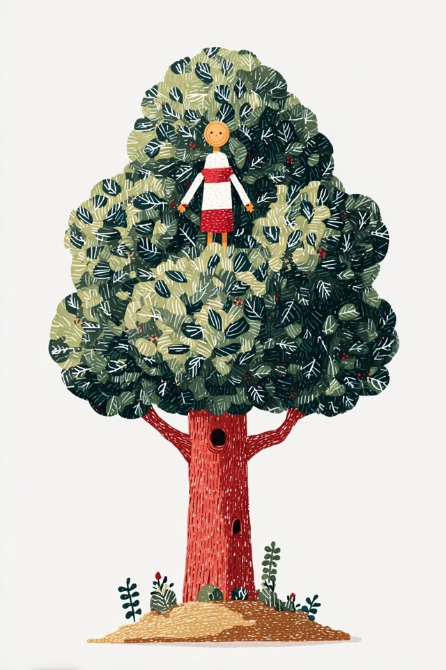 Whimsical Polka Dot Portrait - Image 5