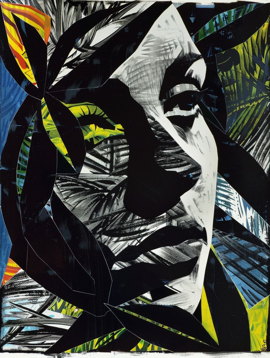 Fragmented Jungle Portrait Study