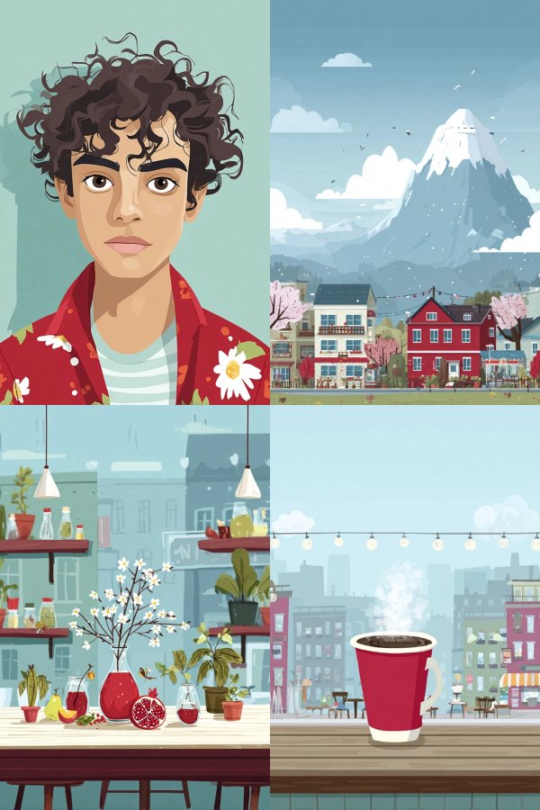 Modern Curly Portrait
