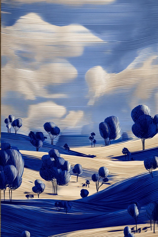 Azure Shadow Portrait - Image 2