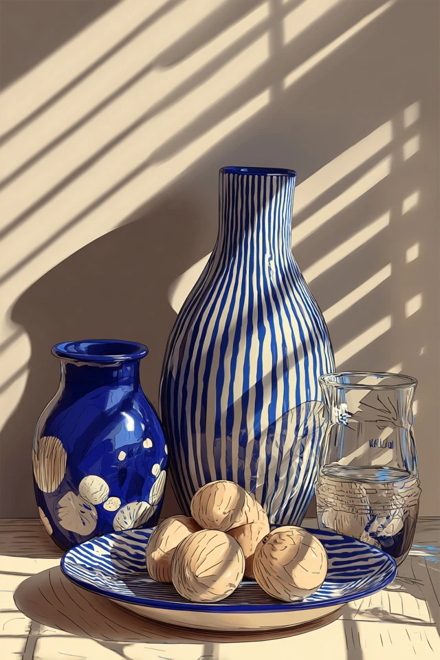 Azure Shadow Portrait - Image 3