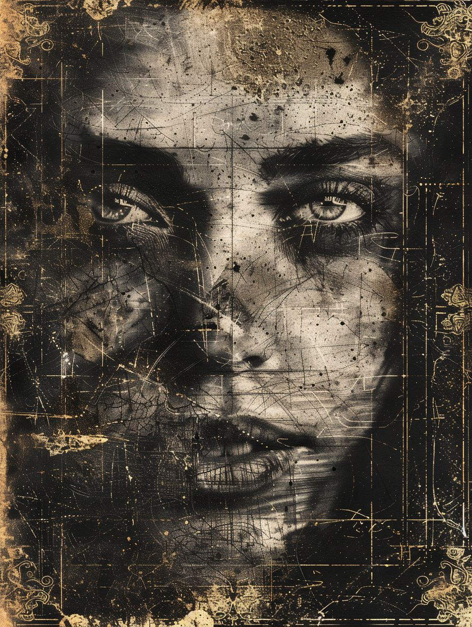 Haunting Echoes of Distressed Portraits - Image 2