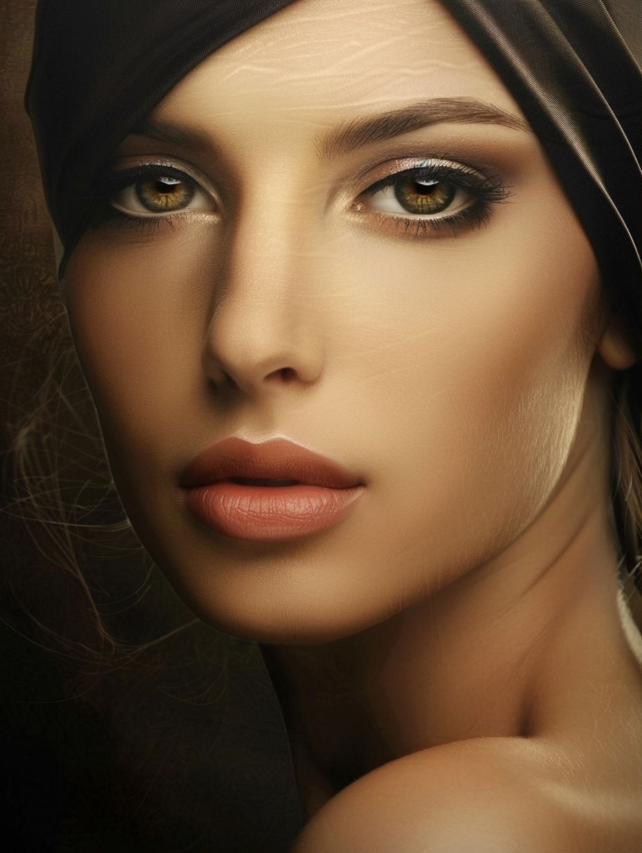 Ethereal Bronze Beauty Portrait