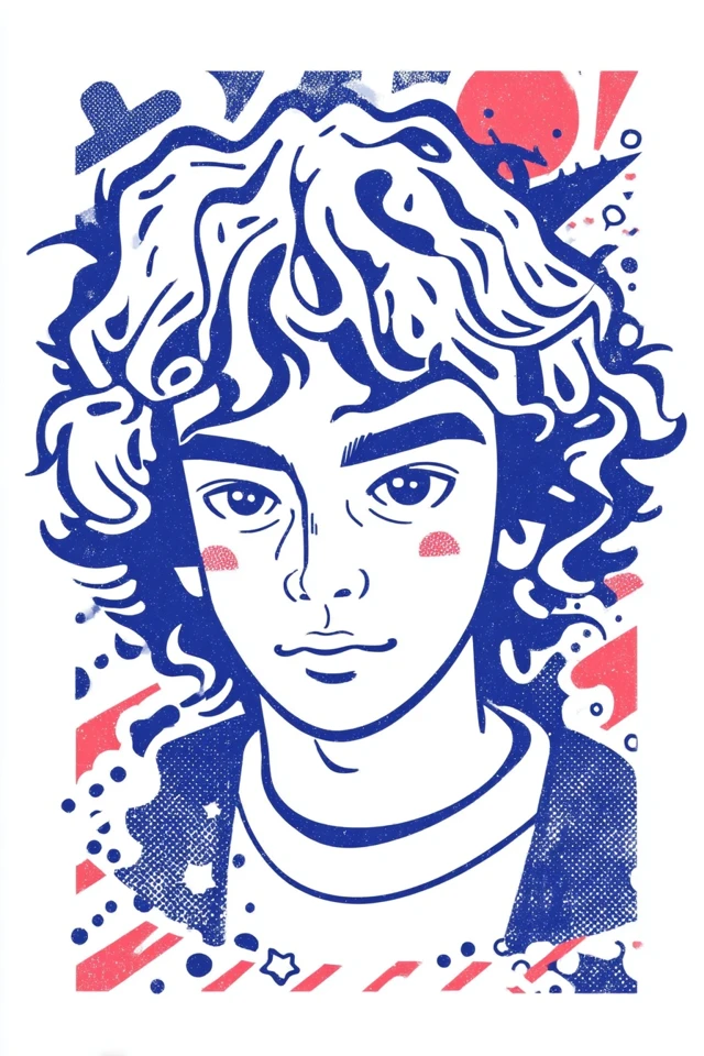 Electric Pop Portrait - Image 1