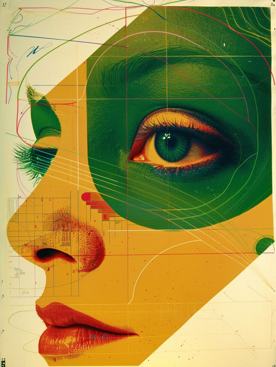 Geometric Surrealist Portrait Study - Image 4