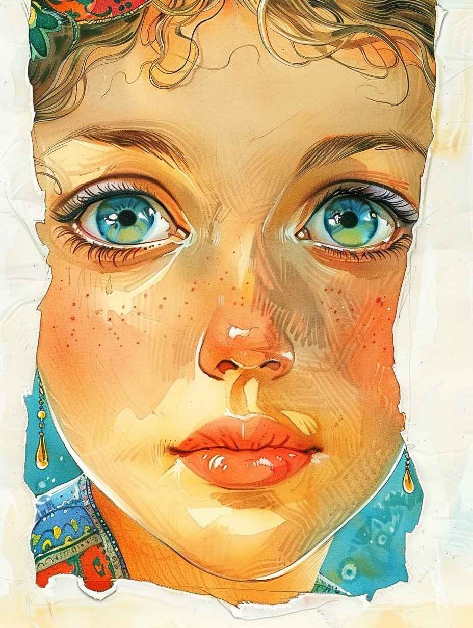 Ethereal Gazes: A Quartet of Digital Portraits - Image 3
