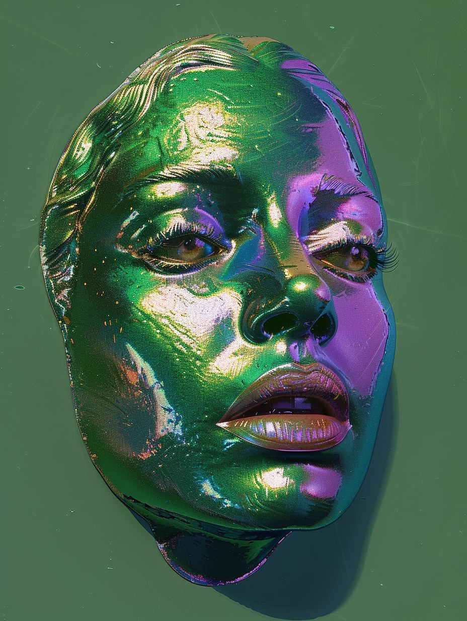 Iridescent Neon Portrait Studies - Image 2
