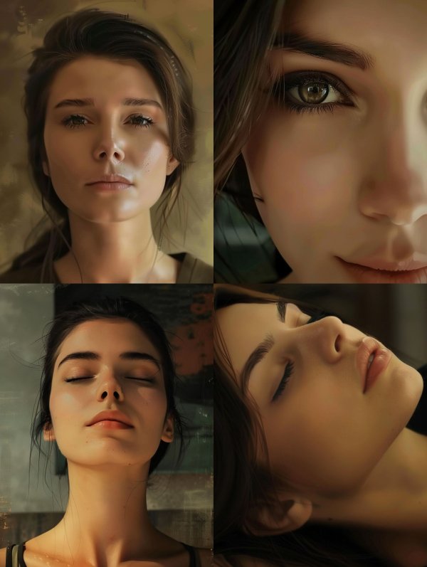 Serene Gazes: A Study of Feminine Grace