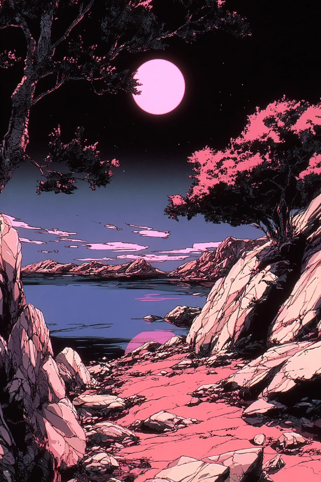 Neon Dreams: A Retro Anime Collage - Image 2