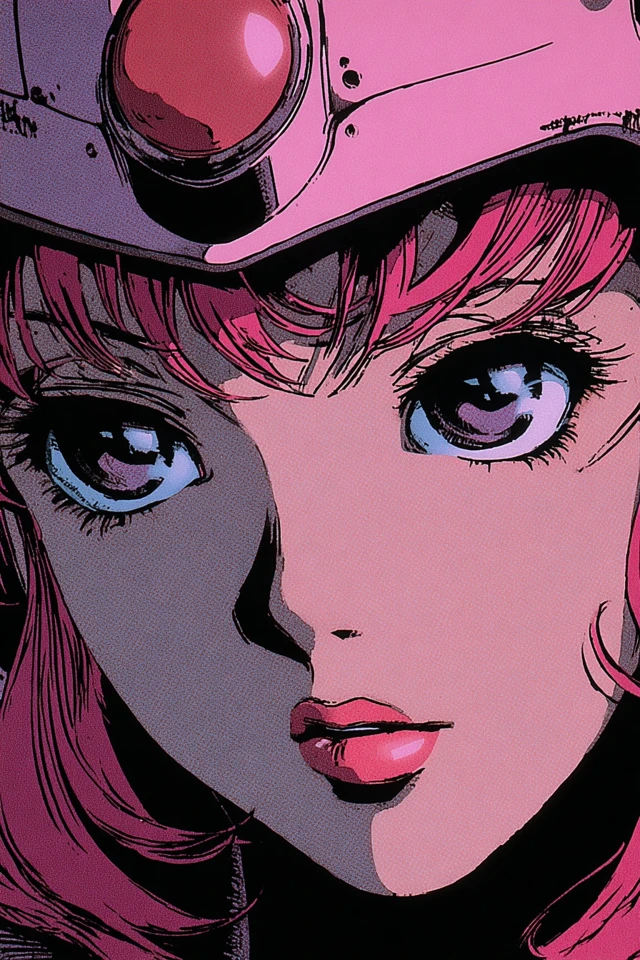 Neon Dreams: A Retro Anime Collage - Image 1