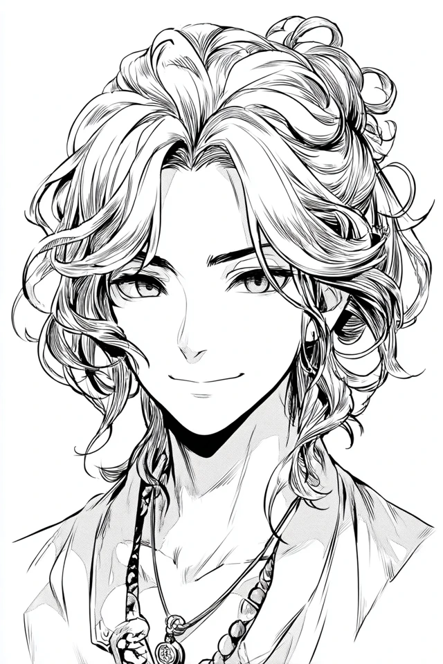 Ink Elegance Portrait - Image 1