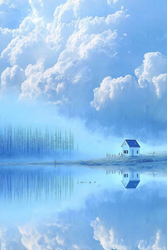 Serene Blue Dreamscapes - Image 6