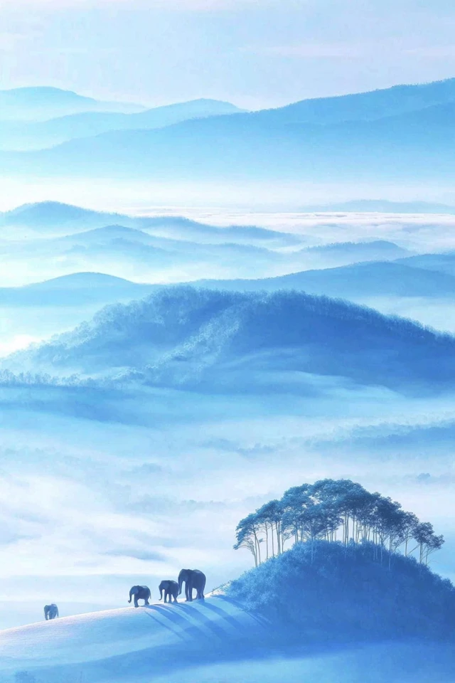 Serene Blue Dreamscapes - Image 2