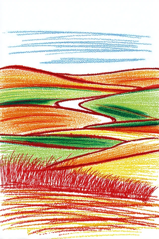 Vibrant Scribble Portrait - Image 2