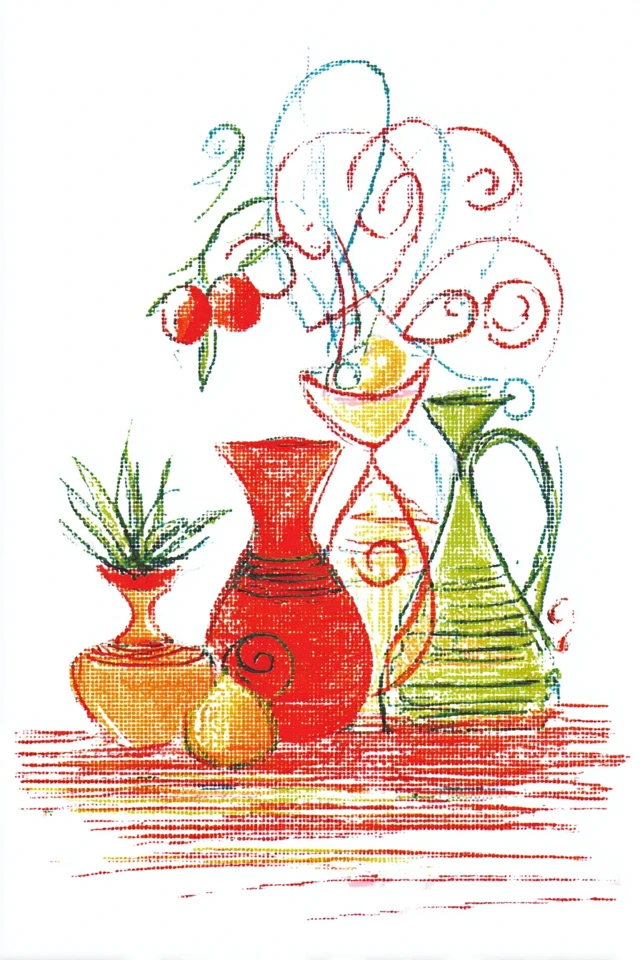 Vibrant Scribble Portrait - Image 3