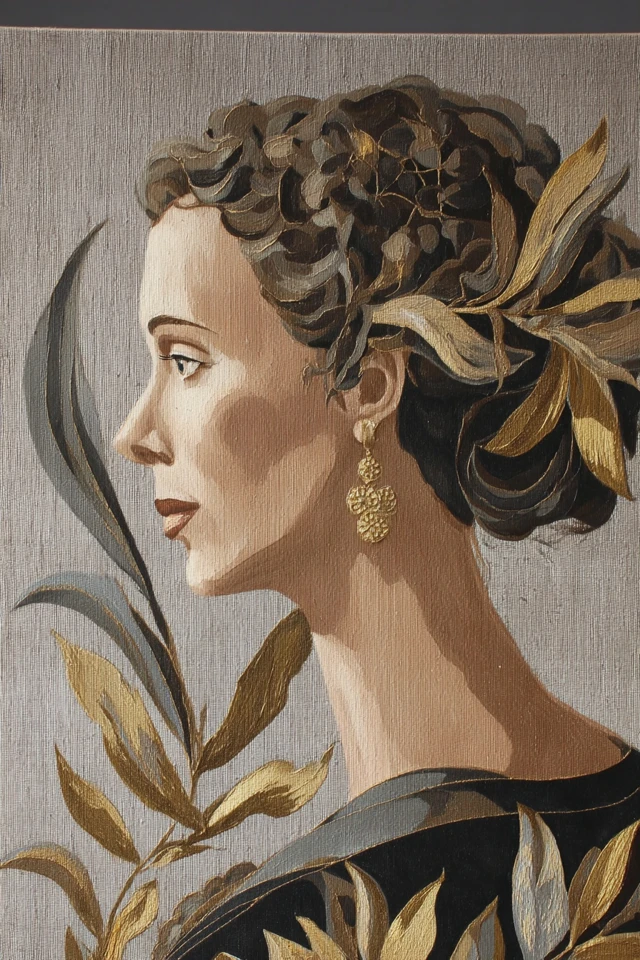 Golden Laurel Elegance - Image 1
