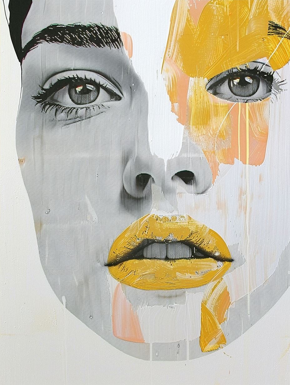 Fragmented Gaze in Gold - Image 4