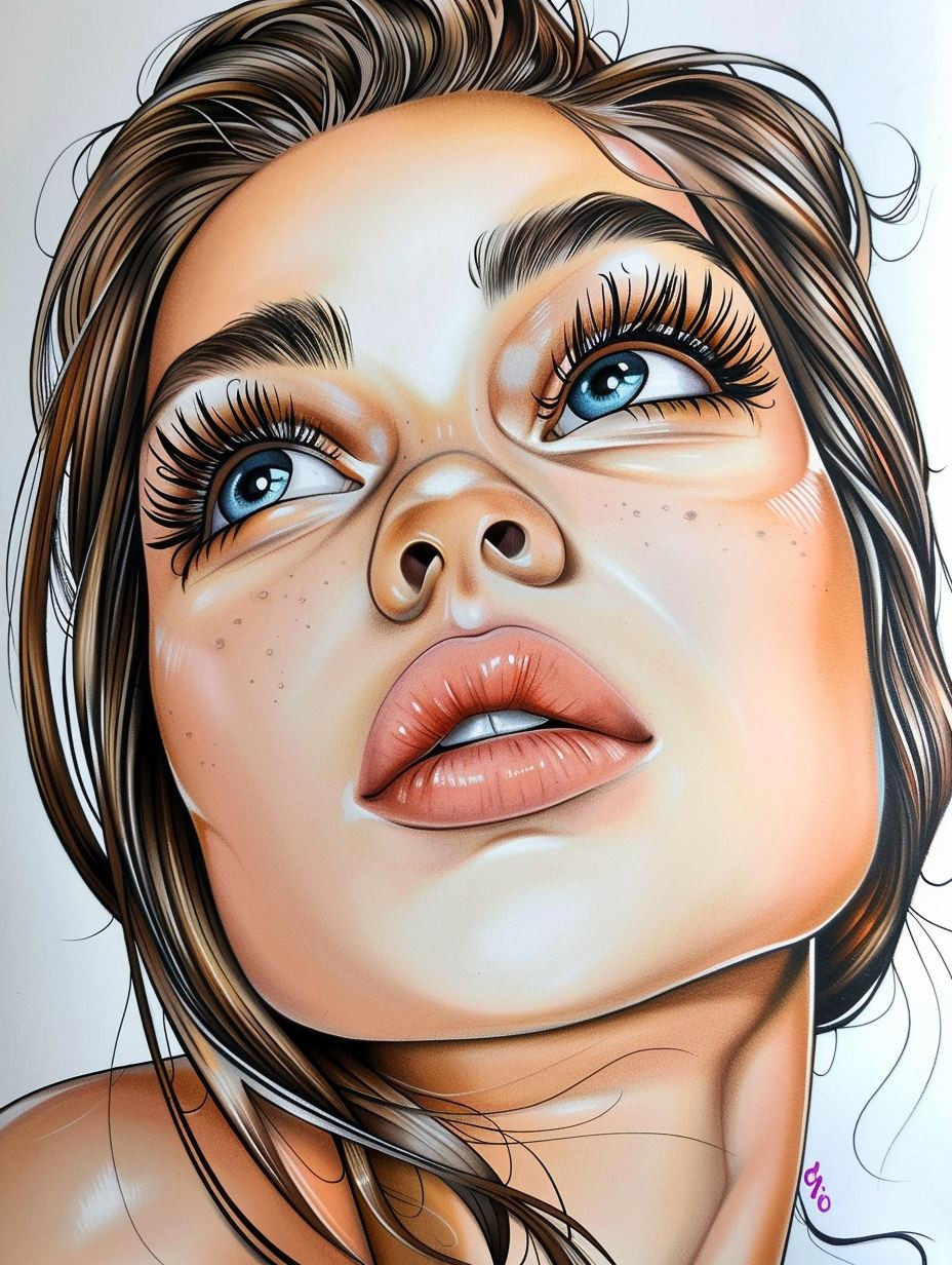 Stylized Digital Portrait Art Studies - Image 4