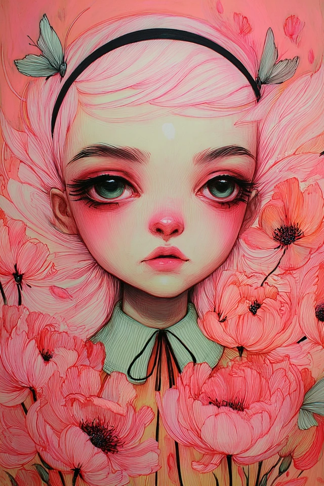 Blossom Dream Portrait - Image 1