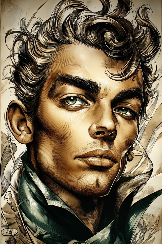 Golden Bronze Portrait - Image 1