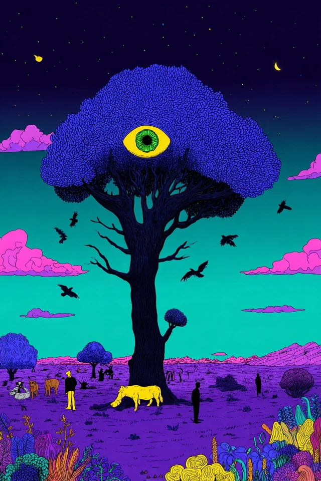 Neon Dreams: A Surrealist Digital Collage - Image 5