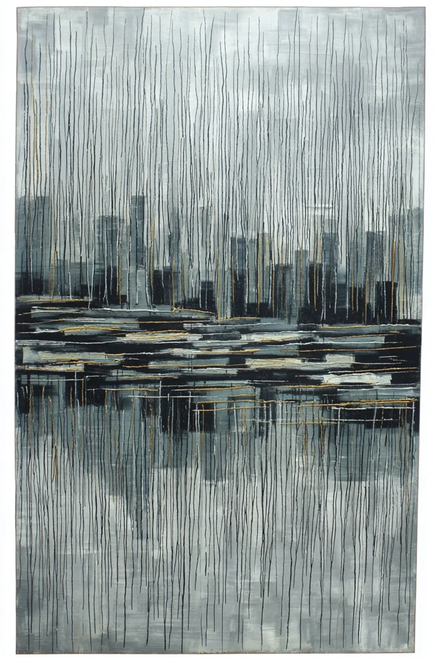 Monochrome Musings: A Modern Art Quartet - Image 2