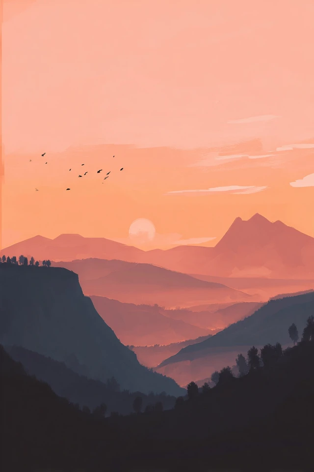 Sunset Silhouette Serenity - Image 2