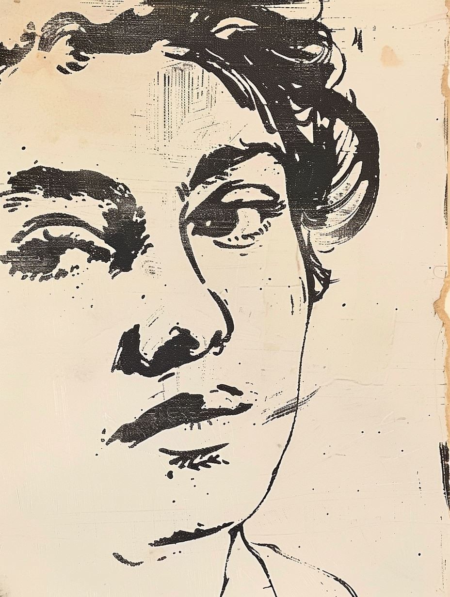 Raw Ink Portrait Study - Image 4