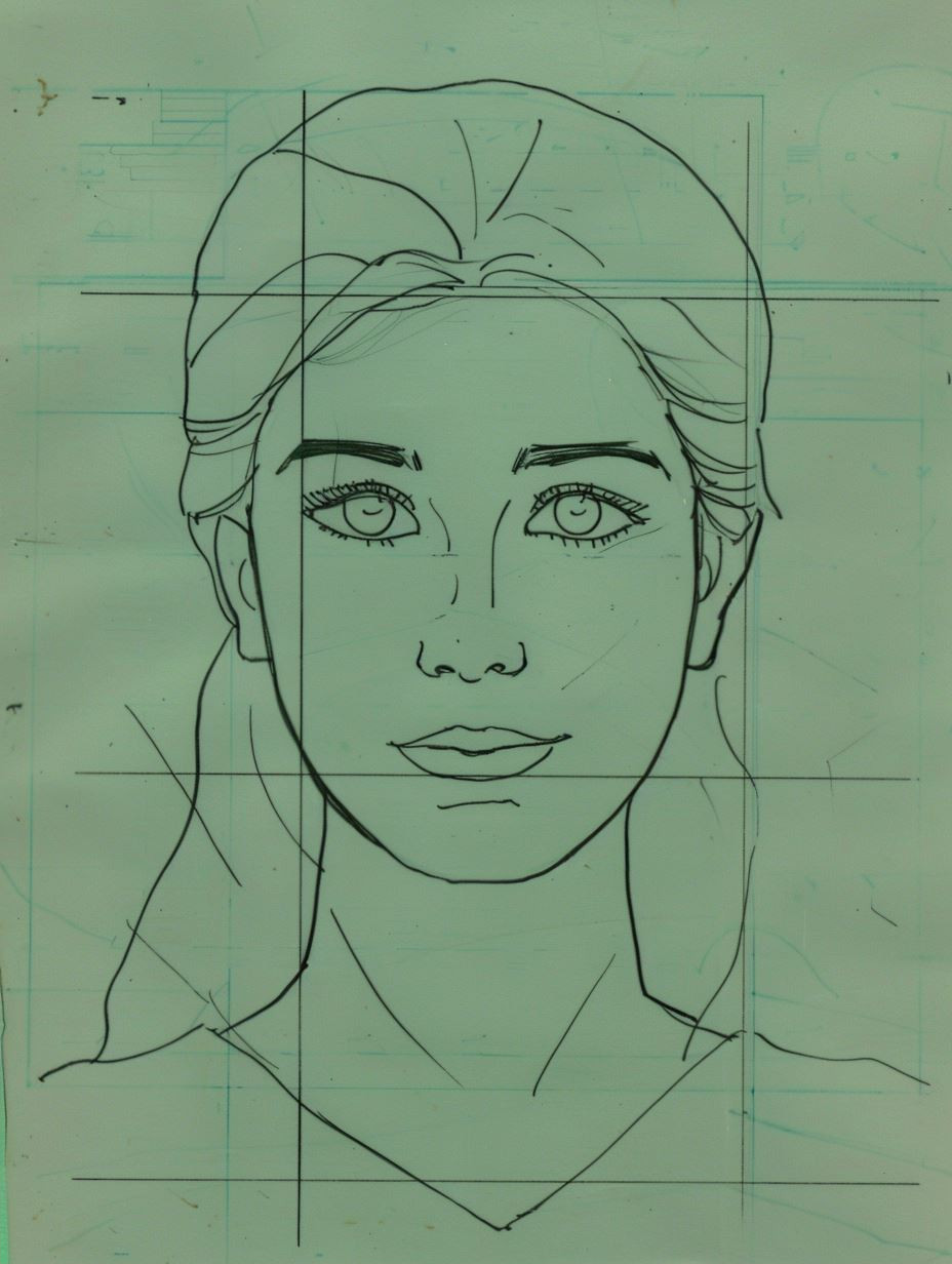 Minimalist Pencil Portrait Study - Image 2
