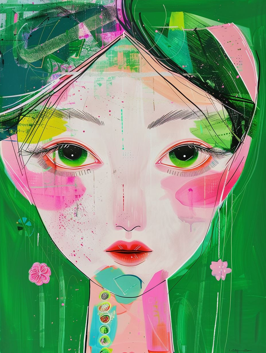 Vibrant Abstract Feminine Portraits - Image 4