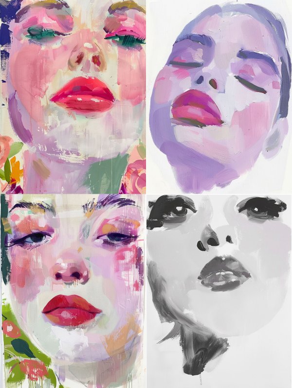 Abstract Ethereal Portrait Studies