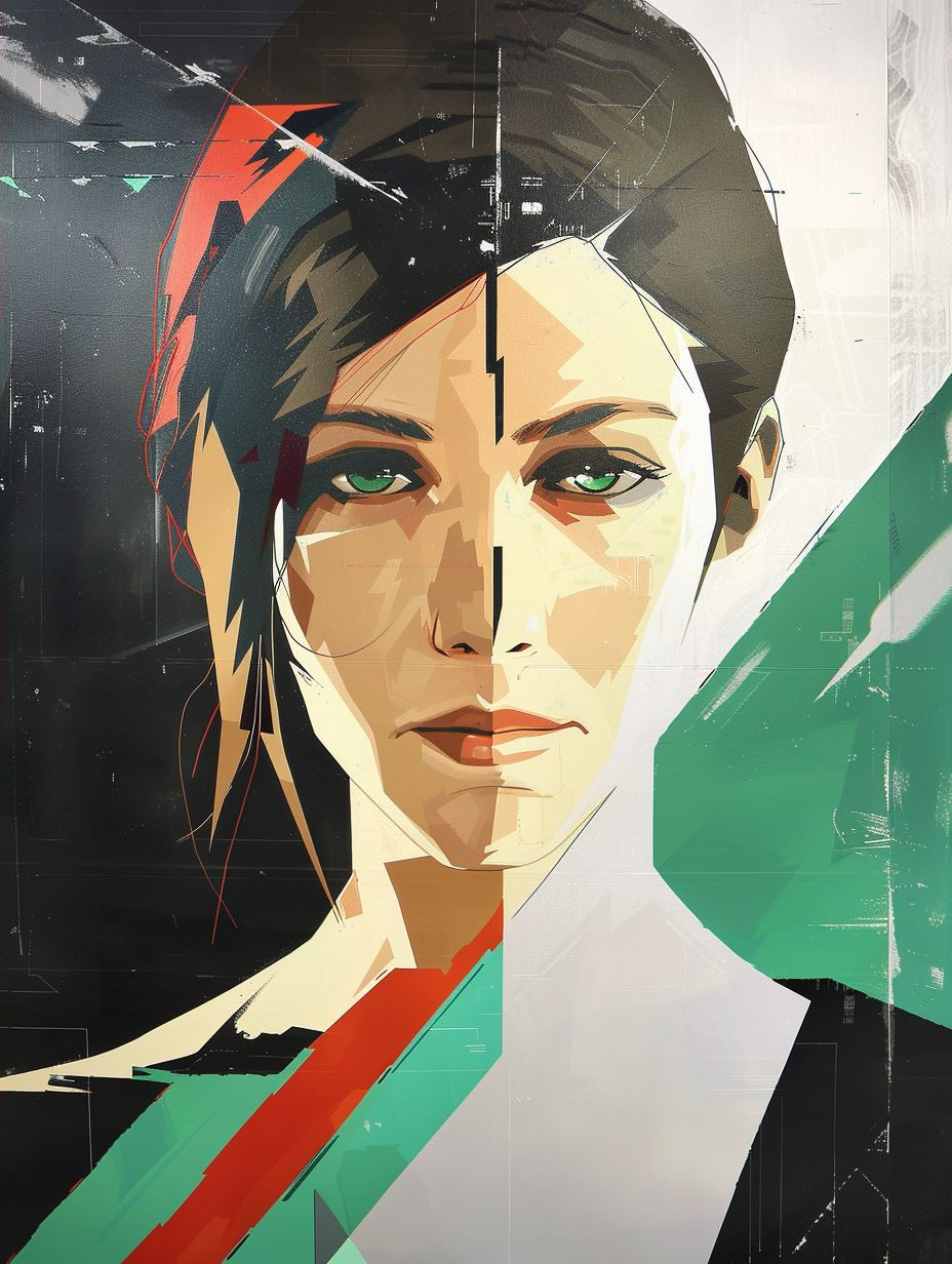 Fragmented Portraits in Modern Chaos - Image 4