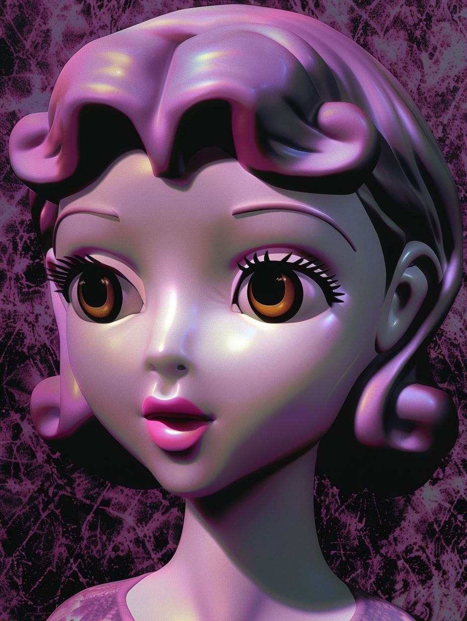 Surreal Neon Doll Portraits - Image 1