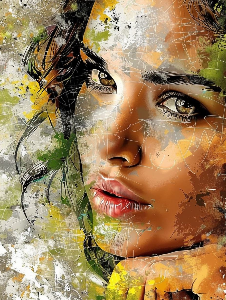 Fragmented Gaze of Golden Light - Image 4
