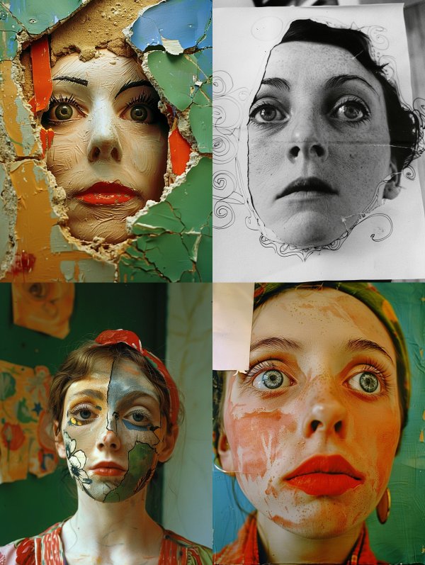 Fragmented Portraits of Hidden Identity