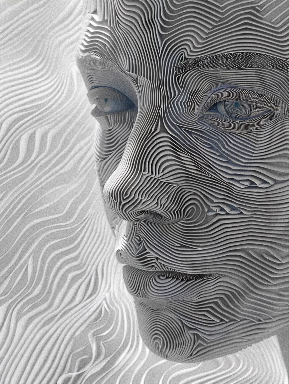 Ethereal Linear Portrait Studies - Image 3