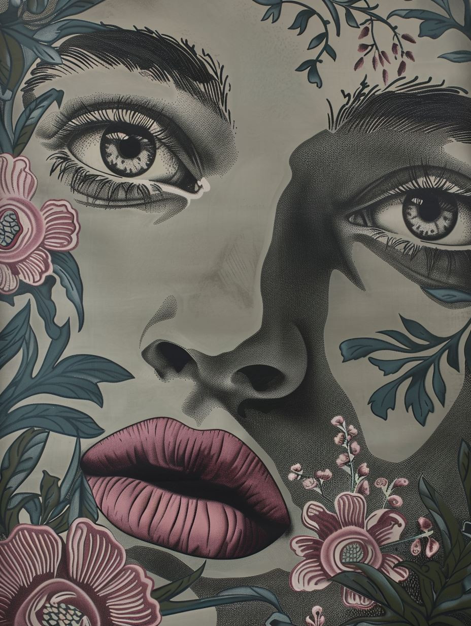 Botanical Surrealism Portrait Study - Image 1