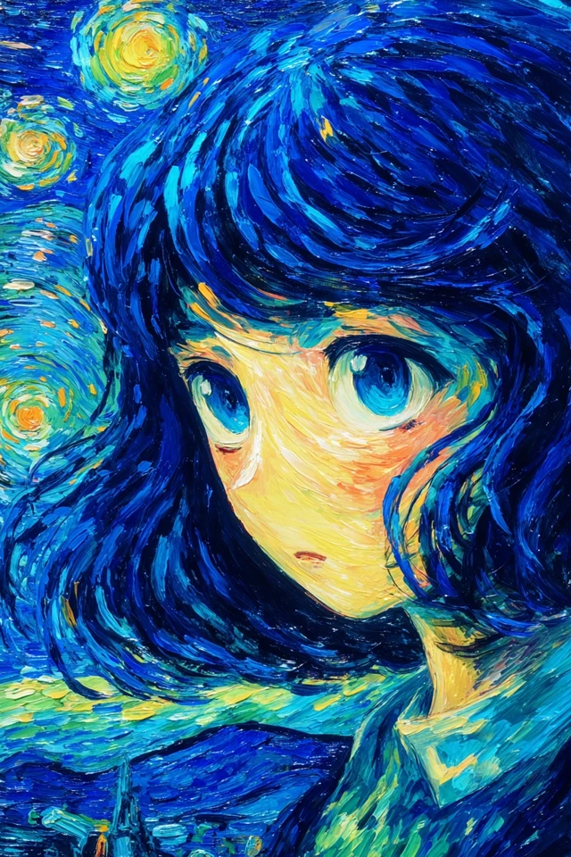 Starry Night Anime Dream