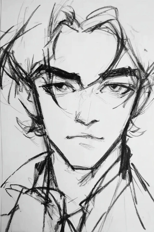 Charcoal Soul Sketch - Image 1