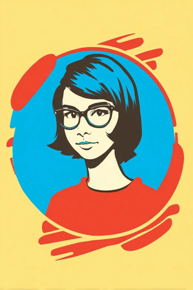 Vibrant Pop Portrait - Image 1