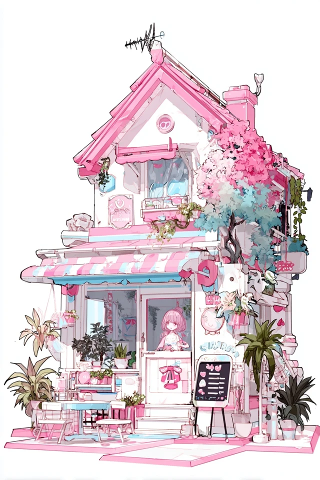 Pastel Pink Fantasy Art Collection - Image 6