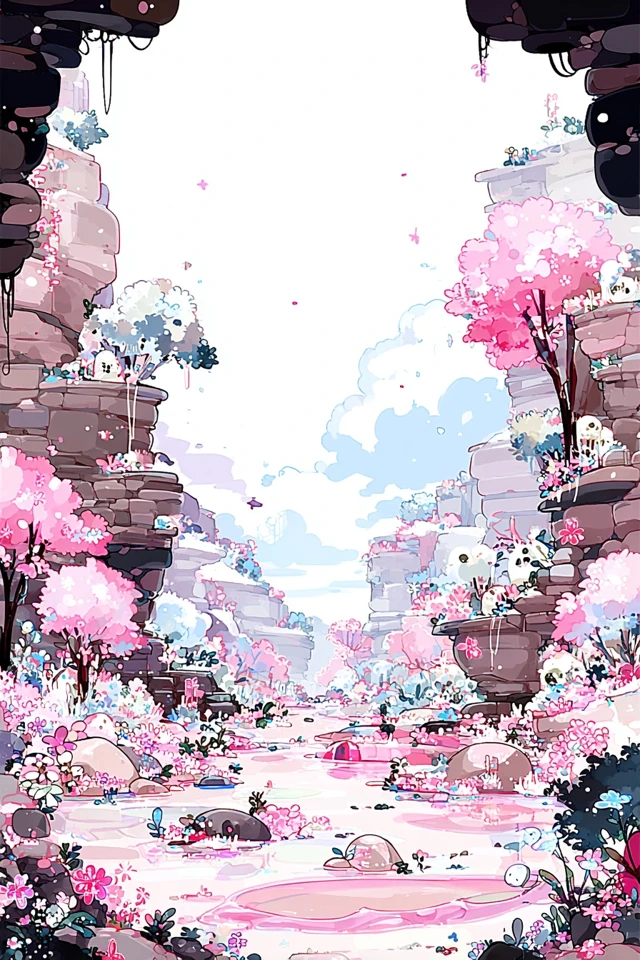 Pastel Pink Fantasy Art Collection - Image 2