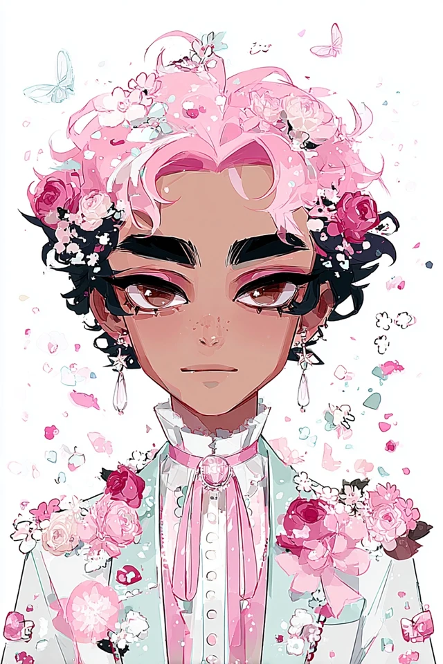 Pastel Pink Fantasy Art Collection - Image 1